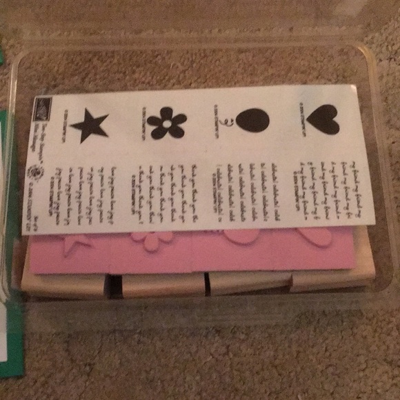 Stampin’ Up! Mini Messages stamp set with 2 completed Holiday cards. New in box - Picture 4 of 10